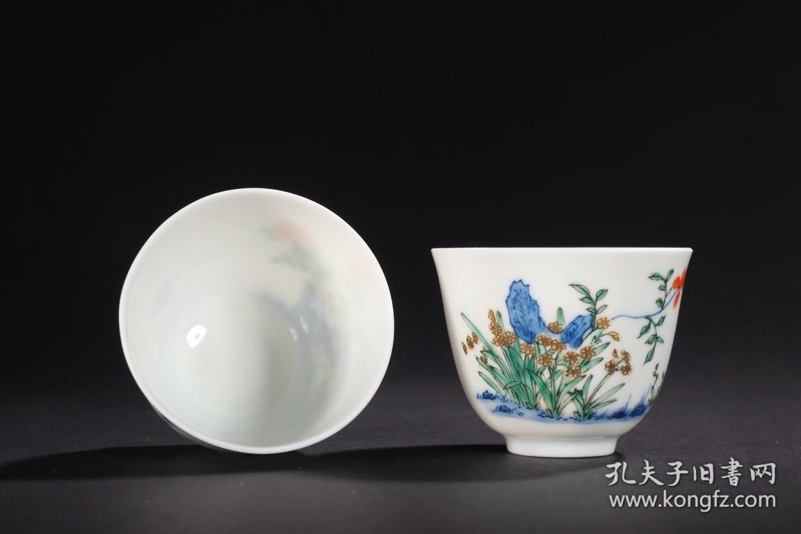 清康熙-斗彩十二花神杯一组