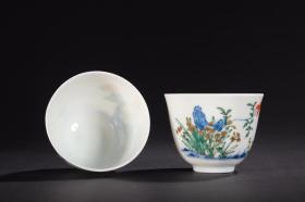 清康熙-斗彩十二花神杯一组