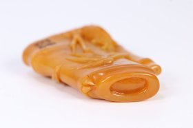 旧藏 齐白石田黄石竹节印章