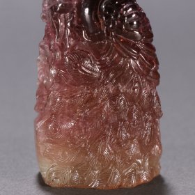 清 碧玺孔雀印章