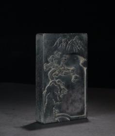 旧藏文房端砚：山水有佳音 藏品制作工整