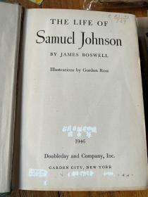 5978：THE LIFE OF SAMUEL JOHNSON 毛边本