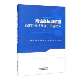 陡坡高桥墩桩基稳定性分析及施工关键技术9787113286170