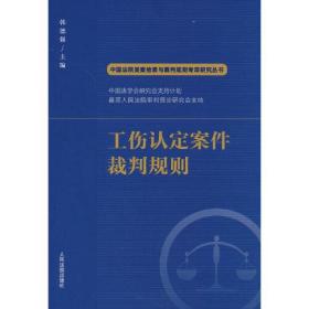 工伤认定案件裁判规则/中国法院类案检索与裁判规则专项研究丛书