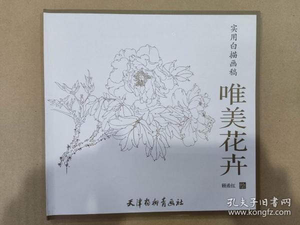 唯美花卉/实用白描画稿