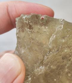 天然孔 利比亚陨石冲击玻璃69克（不是陨石）