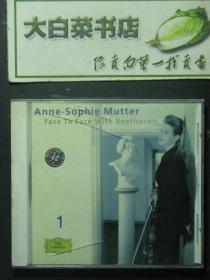 光盘 ANNE-SOPHIE MUTTER FACE TO FACE WITH BEETHOVEN1 98穆特 光盘1张（54675)