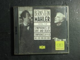 光盘CD2张 BERNSTEIN MAHLER VOL:11.12 马勒交响乐11 12（63298)