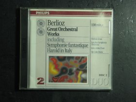 光盘CD2个 HECTOR BERLIOZ GREAT ORCHESTRAL WORKS （63282)