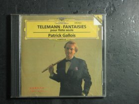 光盘CD TELEMANN`FANTAISIES POUR FLUTE SEULE PATRICK GALLOIS 长笛独奏作品 泰勒曼·加洛斯（63303)