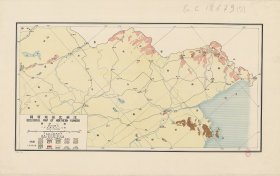 【提供资料信息服务】1925江苏北部地质图  老地图58X92厘米 防水涂层宣纸高清彩喷拓本碑贴书画手卷长卷装饰画真迹复制