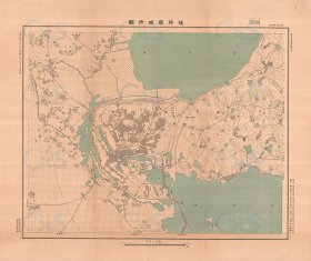 【提供资料信息服务】1948年钟祥县城市图 老地图58X68厘米 防水涂层宣纸高清彩喷拓本碑贴书画手卷长卷装饰画真迹复制