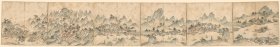 【提供资料信息服务】1860–1900年 南岳全图  老地图  58X338.42厘米 防水涂层宣纸高清彩喷复制品