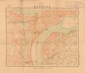 【提供资料信息服务】1944年重庆市街道图3 老地图58X67厘米 防水涂层宣纸高清彩喷拓本碑贴书画手卷长卷装饰画真迹复制