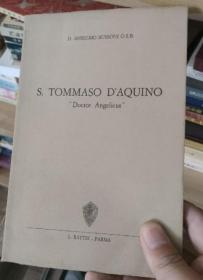 S. TOMMASO D'AQUINO（意大利语原版正版包邮）