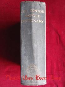 The Concise Oxford Dictionary of Current English（Third Edition）简明牛津现代英语词典（第3版 货号TJ）