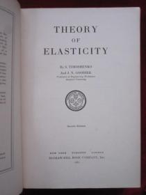 【著名桥梁专家、同济大学教授张士铎先生藏书】Theory of Elasticity（Second Edition）弹性理论（第2版 英语原版 精装本）