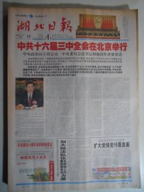 湖北日报 2003年10月17日：神舟五号安然着陆（通版），记当阳二中徐家森，访三江航天集团文晓林，航天专家刘石泉谈神舟五号升空，记杨利伟，韦启文《永远的骆文》刘庆林《虞小风的指画》毛志成《向古老剧种学》郭梅《曲阜秋韵》江岳《文学的故乡》鱼禾《两只兔子闹北大》
