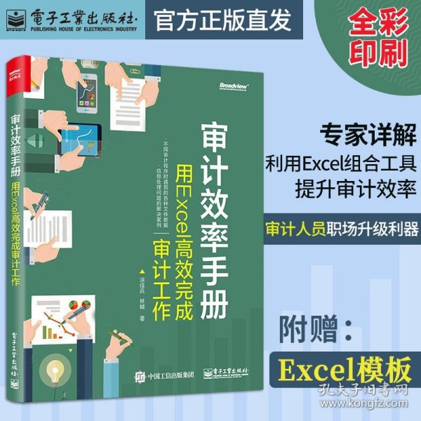 官方旗舰店 审计效率手册 用Excel高效完成审计工作 详解如何利用Excel组合工具提升审计效率 表格制作 函数公式 Office办公