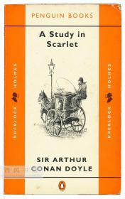 Arthur Conan Doyle: A Study in Scarlet, Classic Crime 英文原版-《阿瑟·柯南·道尔：血字的研究》（企鹅老版，犯罪经典小说书系）