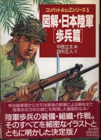 日文 コンバットAtoZシリーズ 5 田中正人文/中西立太画 図解・日本陸軍 歩兵篇