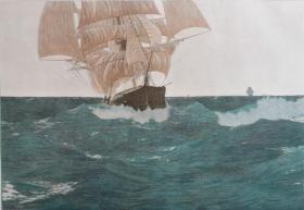 1900年套色木口木刻版画《热带航海/亚伯拉罕的献祭》41×28厘米（6）