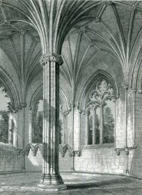 1848年钢版画《埃尔金大教堂的小堂》28×21厘米（B-42）
