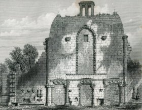 1848年钢版画《罗斯林小教堂正面》28×21厘米（D-36）