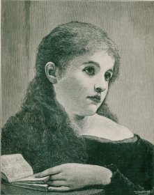 1892年木口木刻版画《安吉拉》40.5×27.5厘米（09）