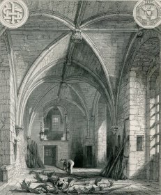1848年钢版画《托维楼内景》28×21厘米（D-56）