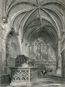 1848年钢版画《佩斯利修道院南小堂》28×21厘米（D-29）