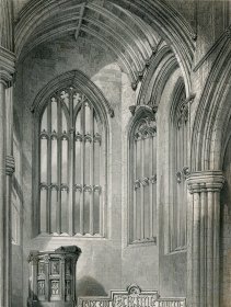 1848年钢版画《斯特灵教堂东端》28×21厘米（D-50）