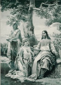 1899年木口木刻版画《玛丽娅和玛莎》41×28厘米（79）