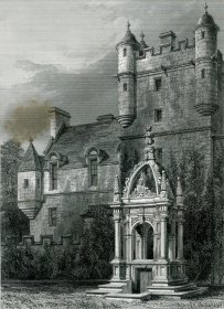 1848年钢版画《频克尔城堡》28×21厘米（D-30）
