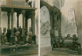 1812年手工上色飞尘铜版画《西敏寺的圣安德鲁小堂和圣约翰小堂》（32.7×26厘米）