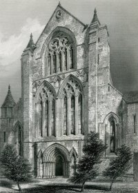 1848年钢版画《佩斯利修道院西面》28×21厘米（D-26）