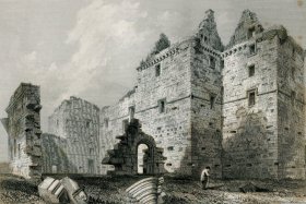1848年钢版画《诺尔特兰城堡》28×21厘米（D-25）