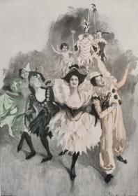 1900年套色平版版画《王子的嘉年华》41×28厘米（22）