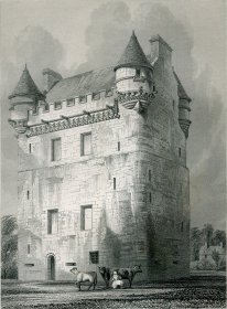 1848年钢版画《阿德尼城堡》28×21厘米（D-57）