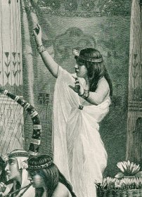 1892年木口木刻版画《古埃及音乐会》40.5×27.5厘米（15）