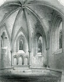 1848年钢版画《因奇科姆的小教堂》28×21厘米（C-24）