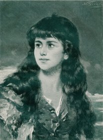 1899年木口木刻版画《那不勒斯女孩》41×28厘米（16）