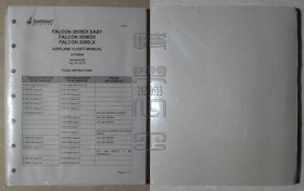 DASSAULT FALCON 2000EX EASY FALCON 2000DX FALCON 2000LX AIRPLANE FLIGHT MANUAL Revision 22（24051306）