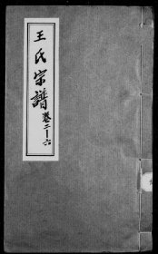 【提供资料信息服务】王氏宗谱 王世梁 王进元 王元局 宣统2年 392页 四川资阳