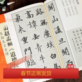 集赵孟頫《道德经》王勃五言古诗中国历代名碑名帖丛书 翰墨诗词大汇米字格楷书毛笔书法作品临摹赵孟眺楷书字帖赵孟俯字正版图书