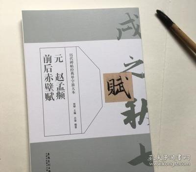 历代碑帖经典单字放大本 元 赵孟頫 前后赤壁赋 洛神赋