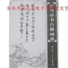 正版书籍 百鸟诗书白描画谱 黄高 吕维诚 著 广西美术出版社