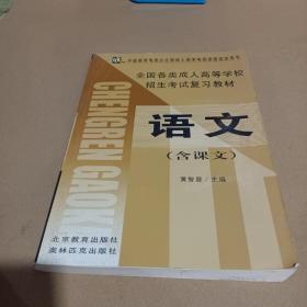 语文（高中起点升本、专科）——全国各类成人高等学校招生考试复习教材