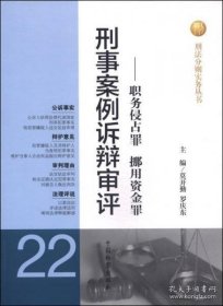 刑法分则实务丛书·刑事案例诉辩审评（22）：职务侵占罪 挪用资金罪