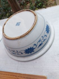 陶瓷汤碗汤盆  老青花瓷汤碗